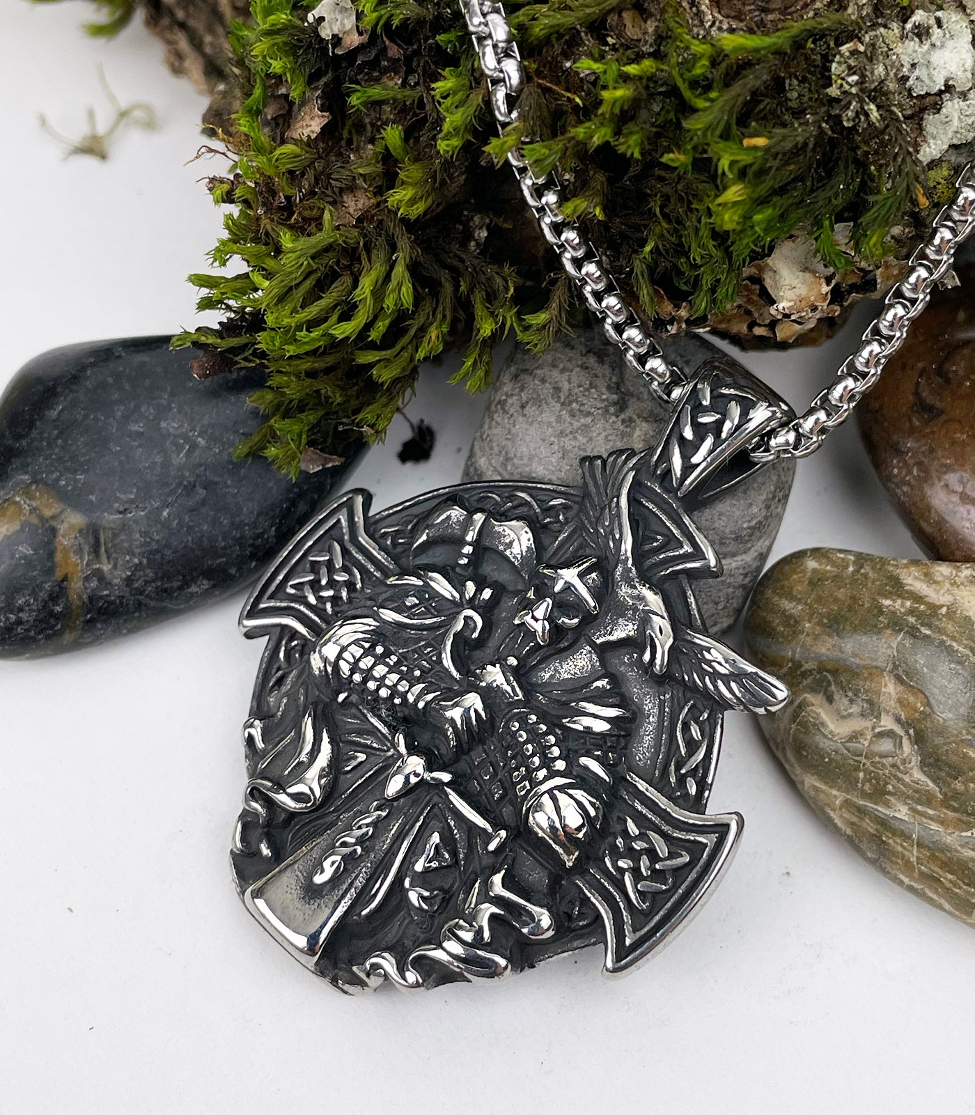 Celtic Warrior Stainless Steel Pendant