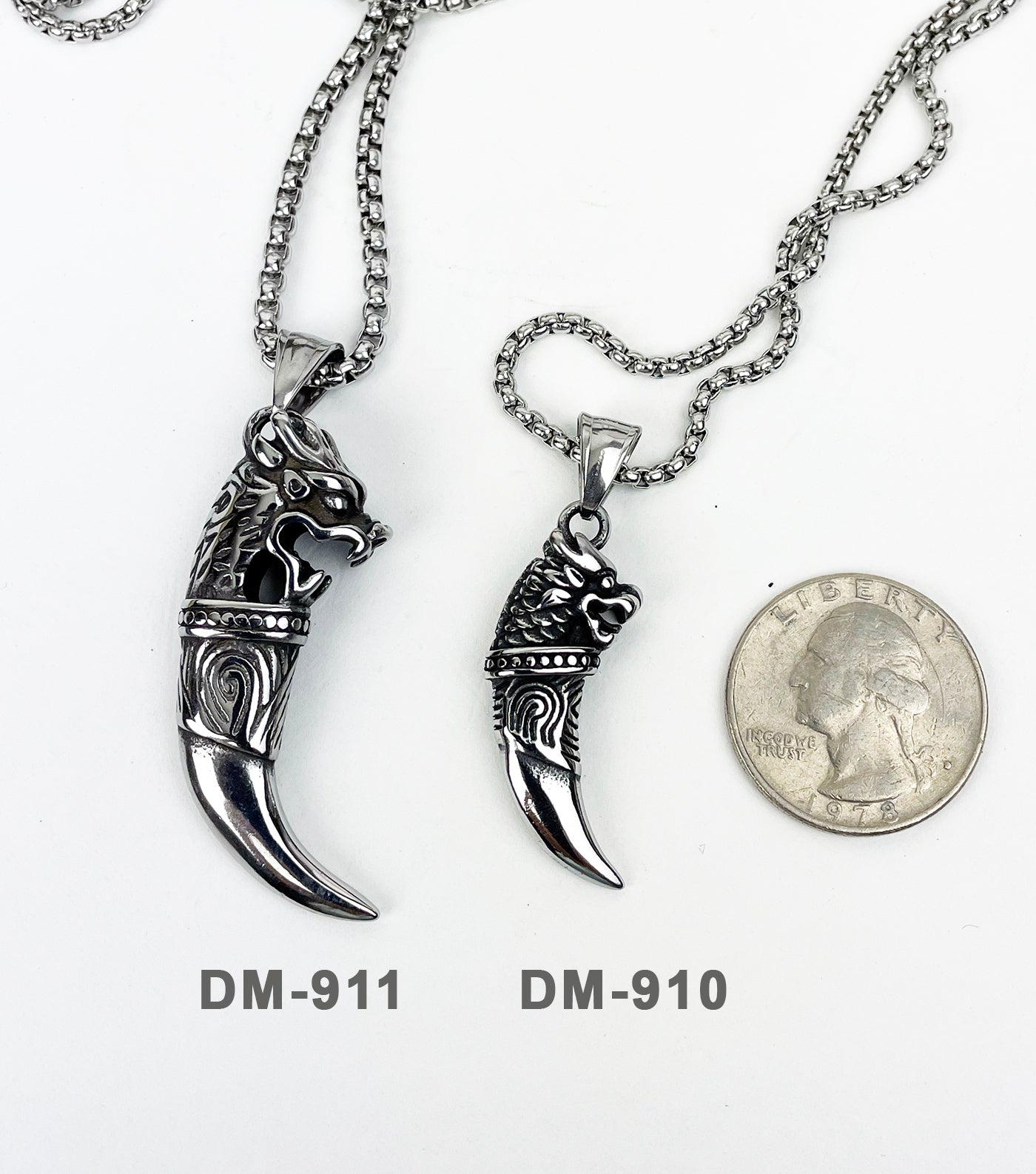 Medium Hound of Culann Stainless Steel Pendant
