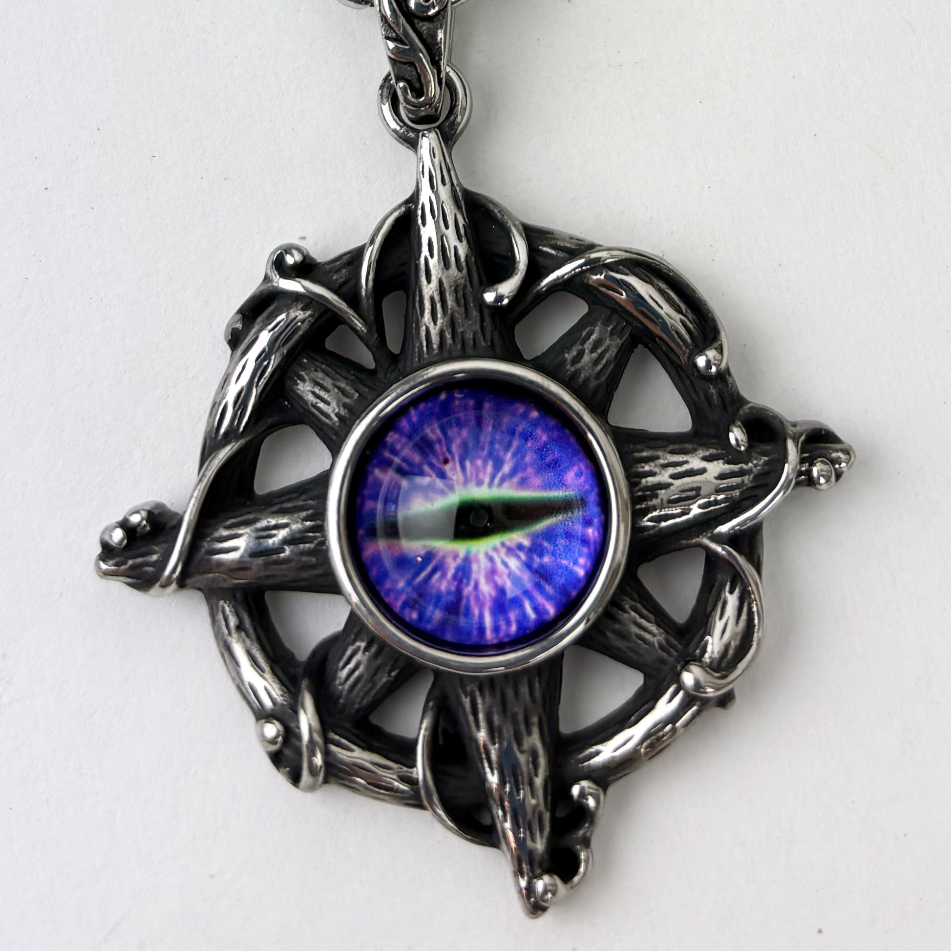 Deep Purple Eye of the Dragon Pendant