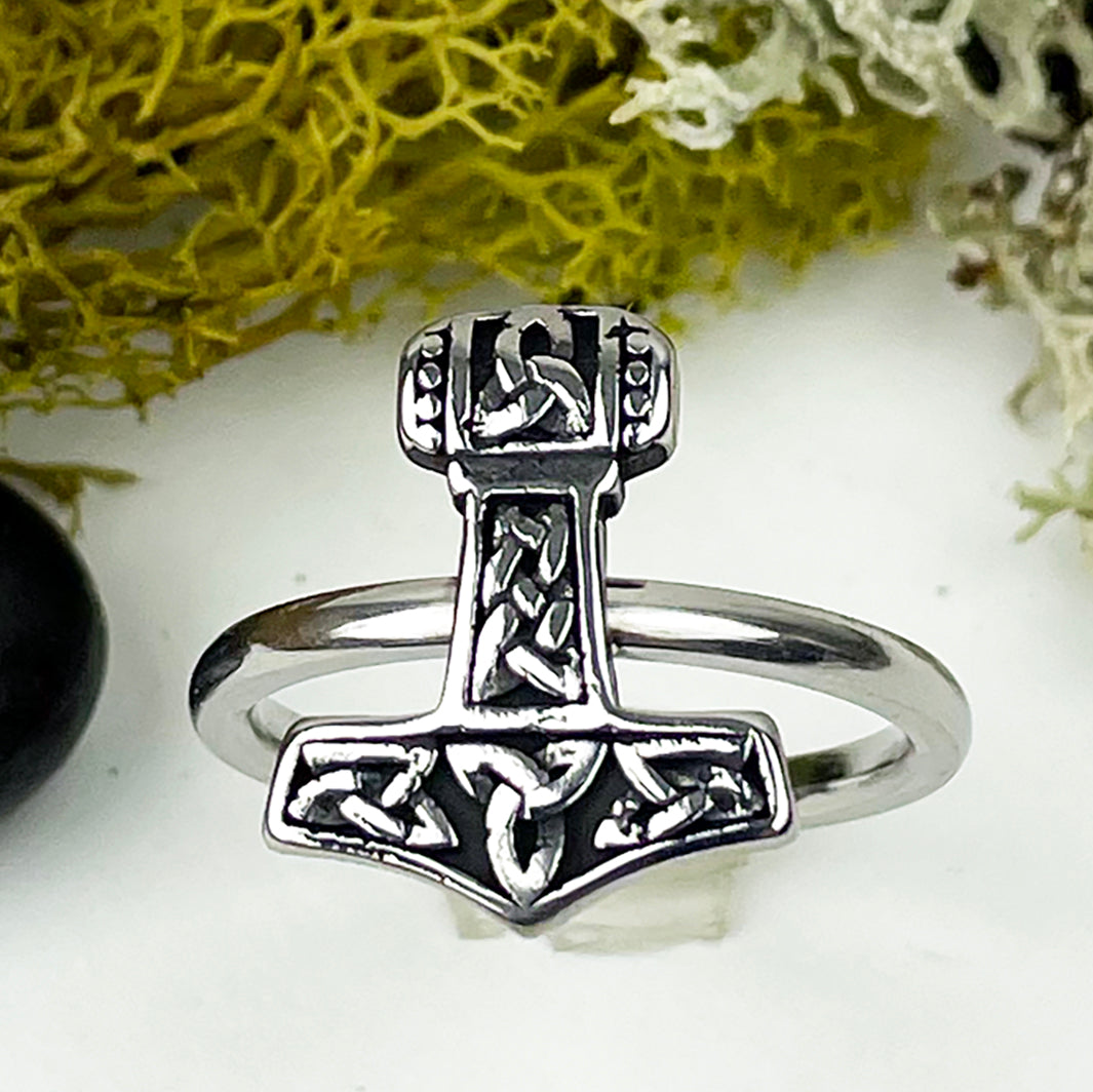 Woman's Thor's Hammer Ring