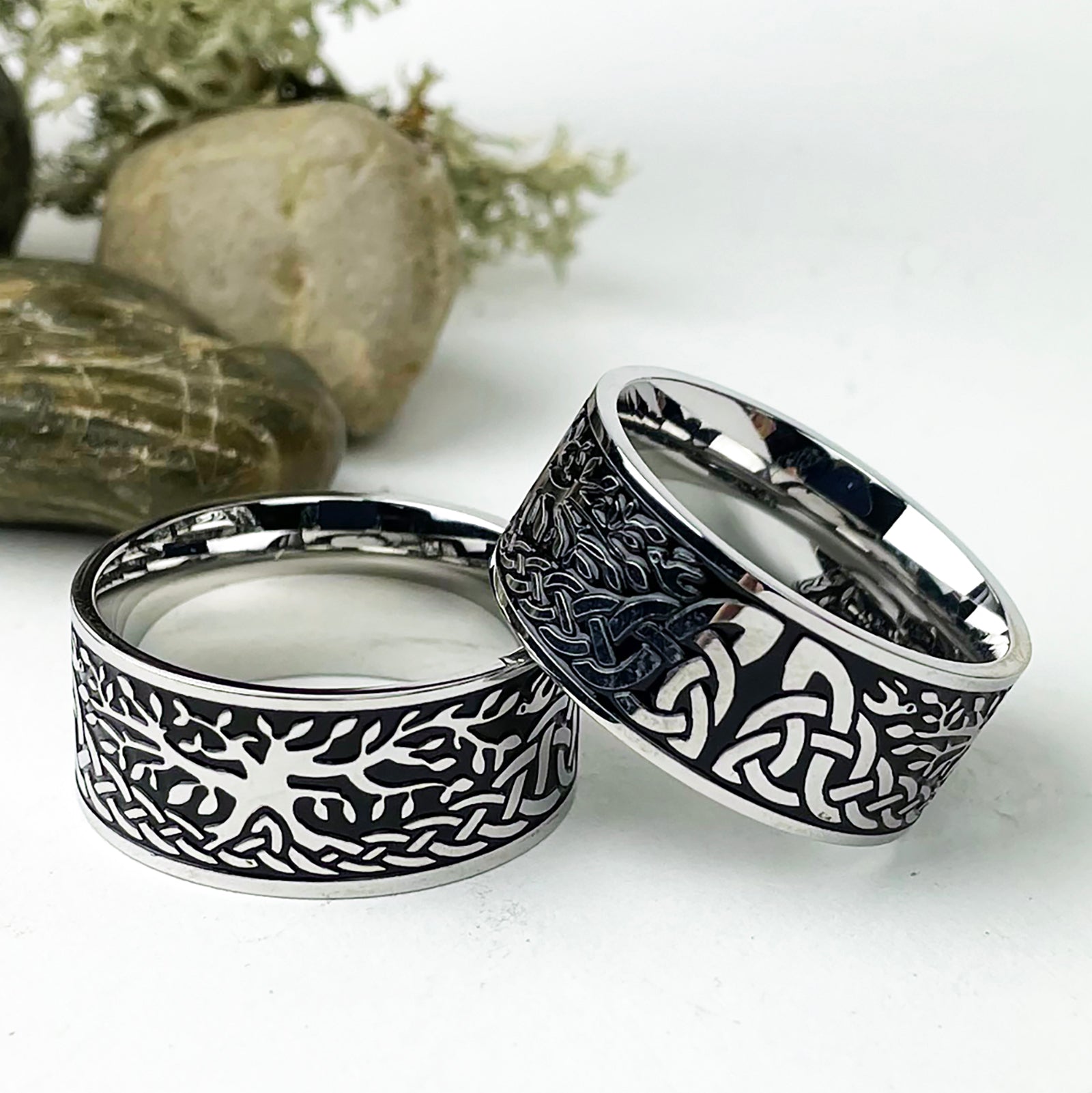 Tree of Life Stainless Steel Ring Band