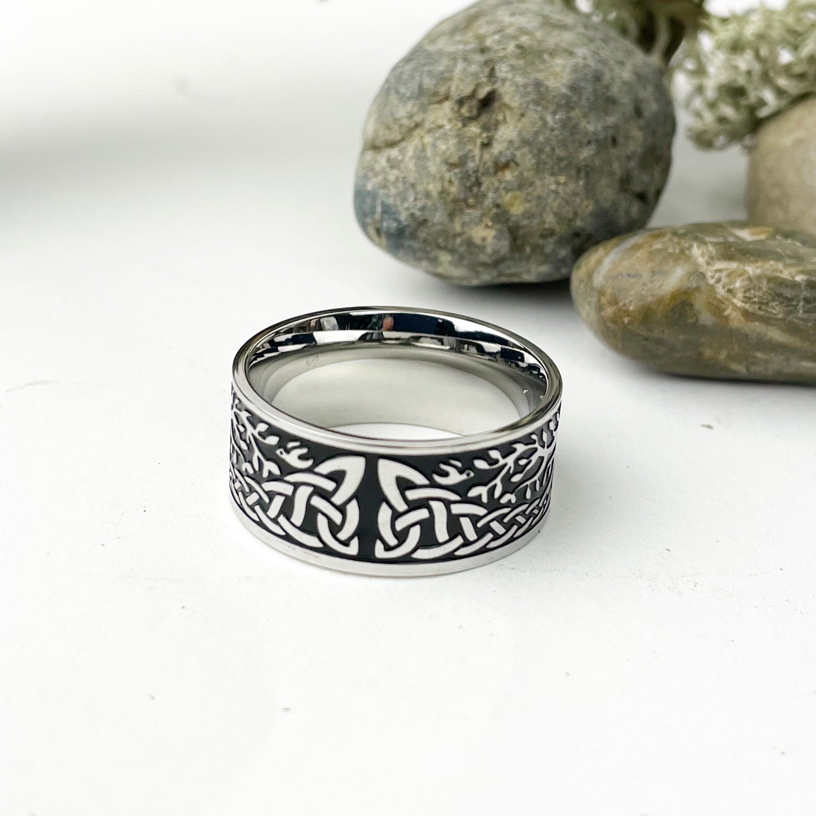 Tree of Life Stainless Steel Ring Band