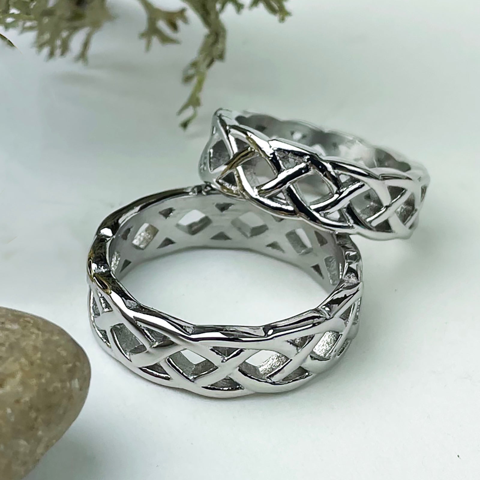 Open Celtic Knot Ring Band