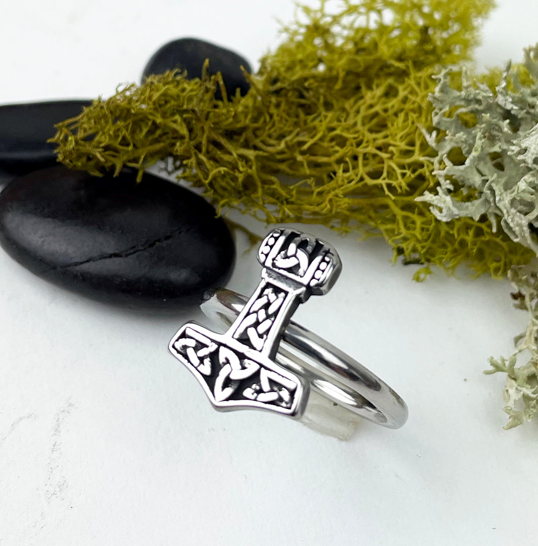 Woman's Thor's Hammer Ring