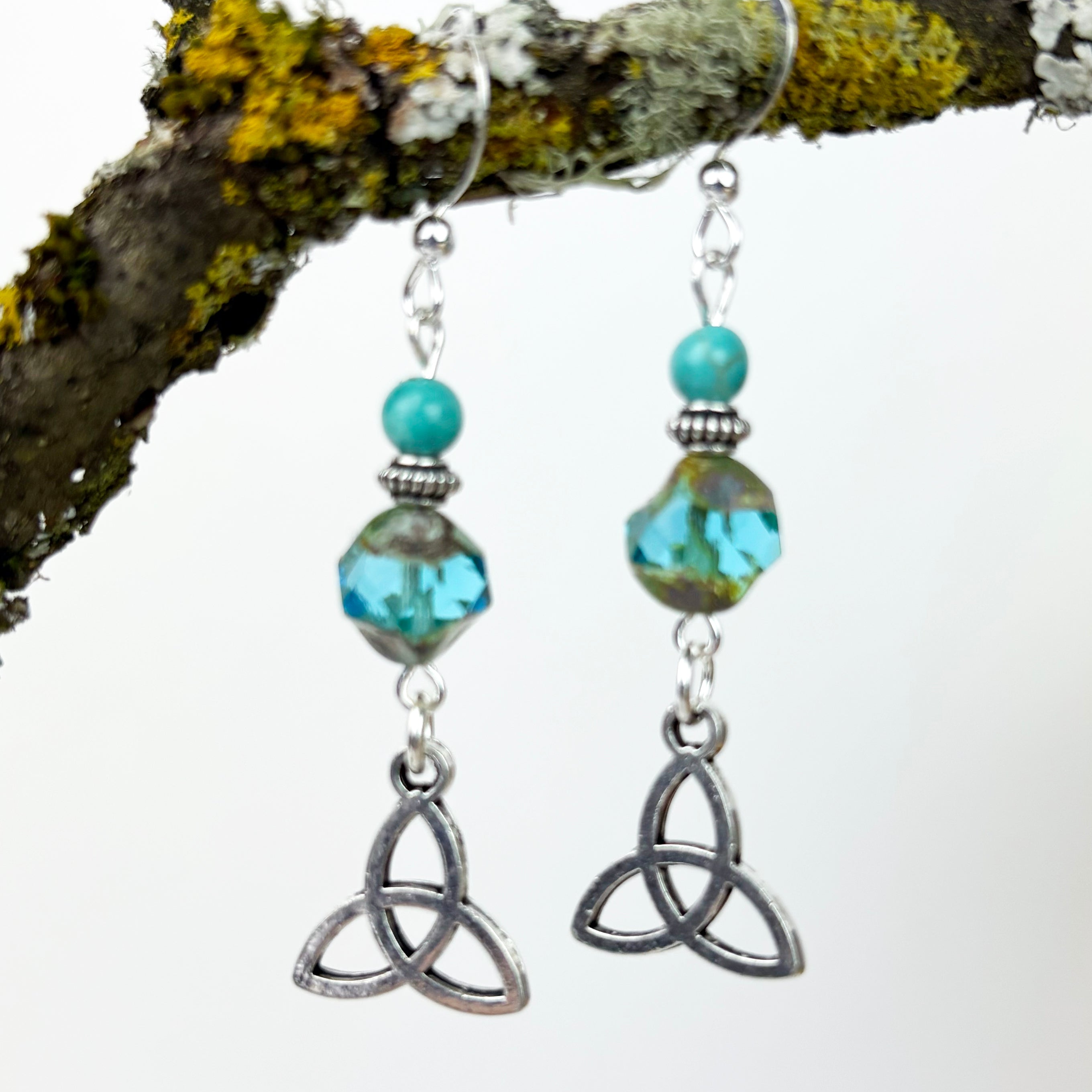 Turquoise and Artist Teal Bead and Trinity