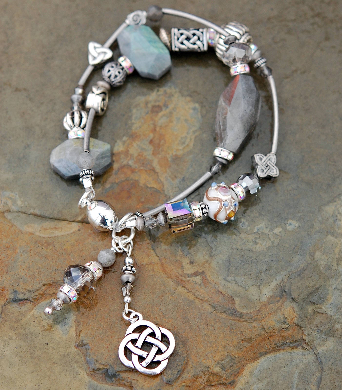 Cliodna Double-strand Labradorite Bracelet
