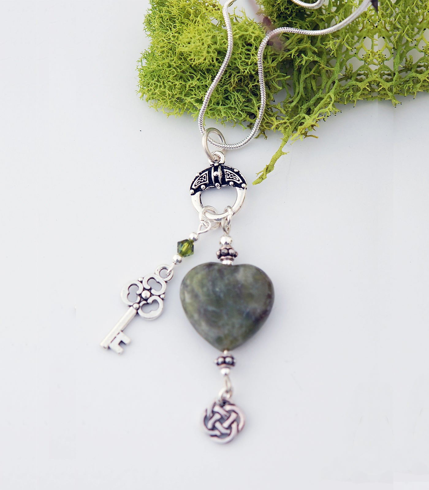 Connemara Marble Heart Pendant