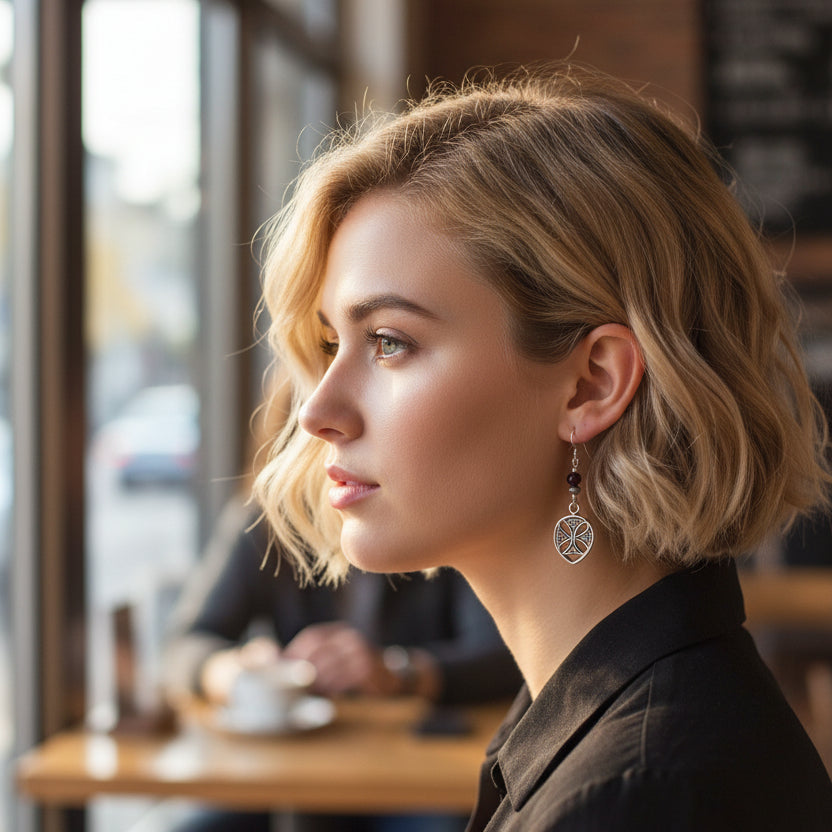 Celtic Warrior Shield with Garnet