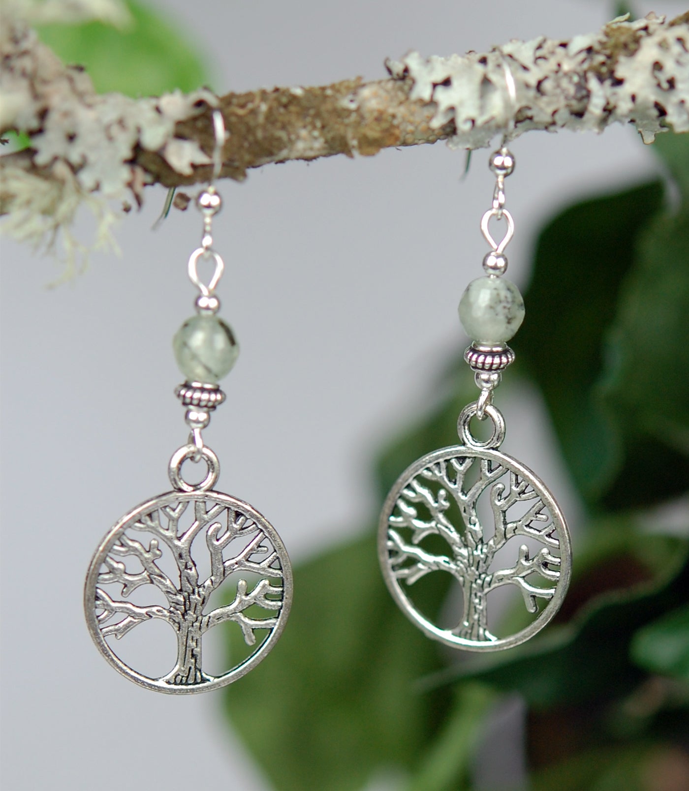 Celtic Tree of Life with Prehnite