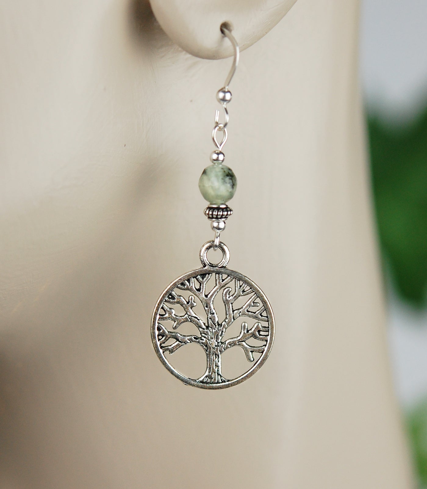 Celtic Tree of Life with Prehnite