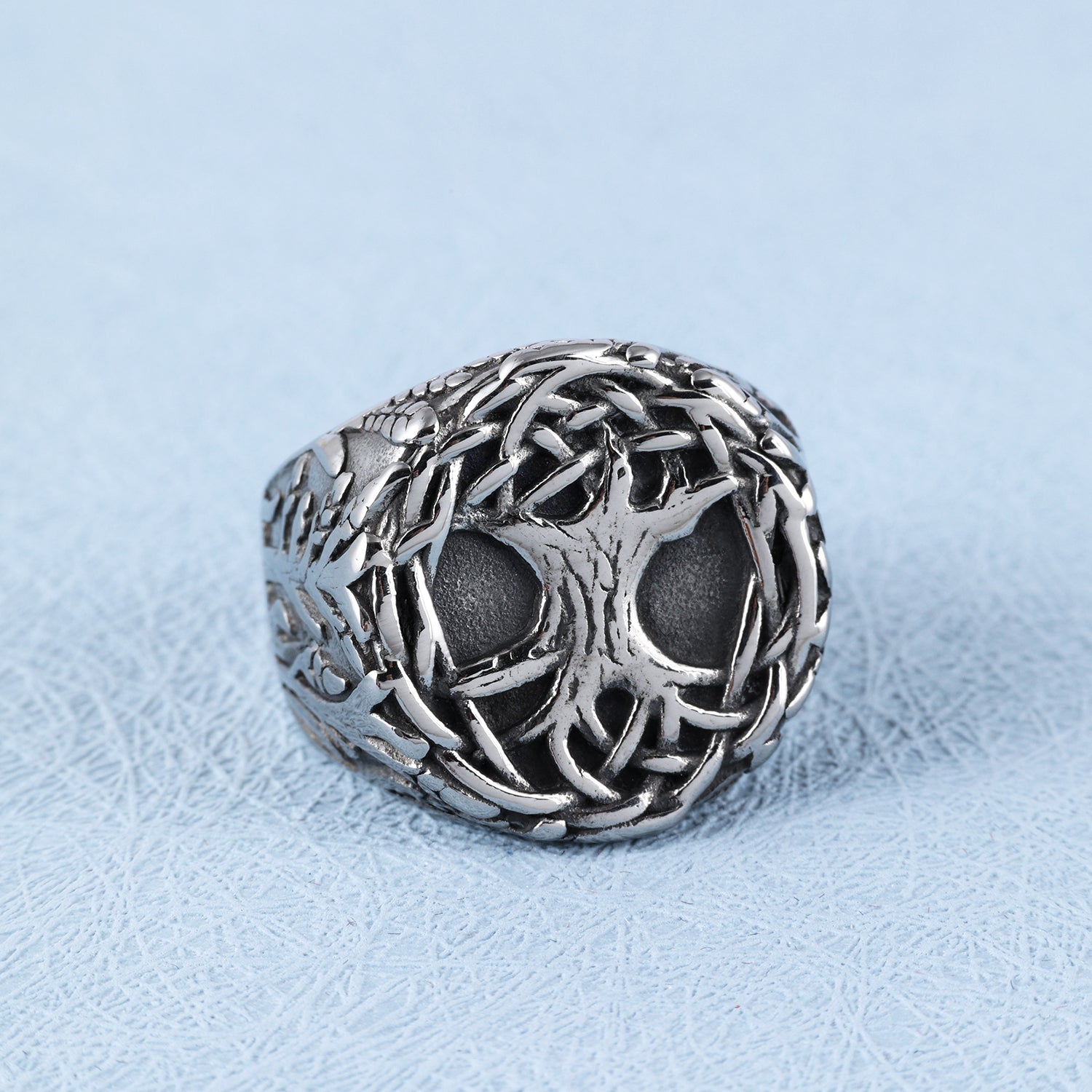 Celtic Knot Tree of Life Ring - Yggdrasil