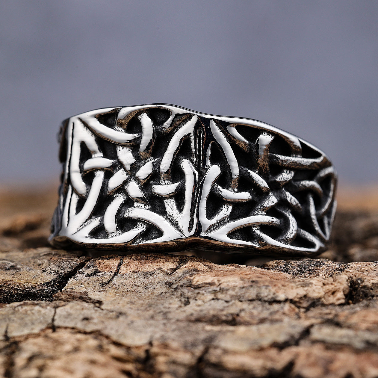 Medium Quad Tri Knot Ring