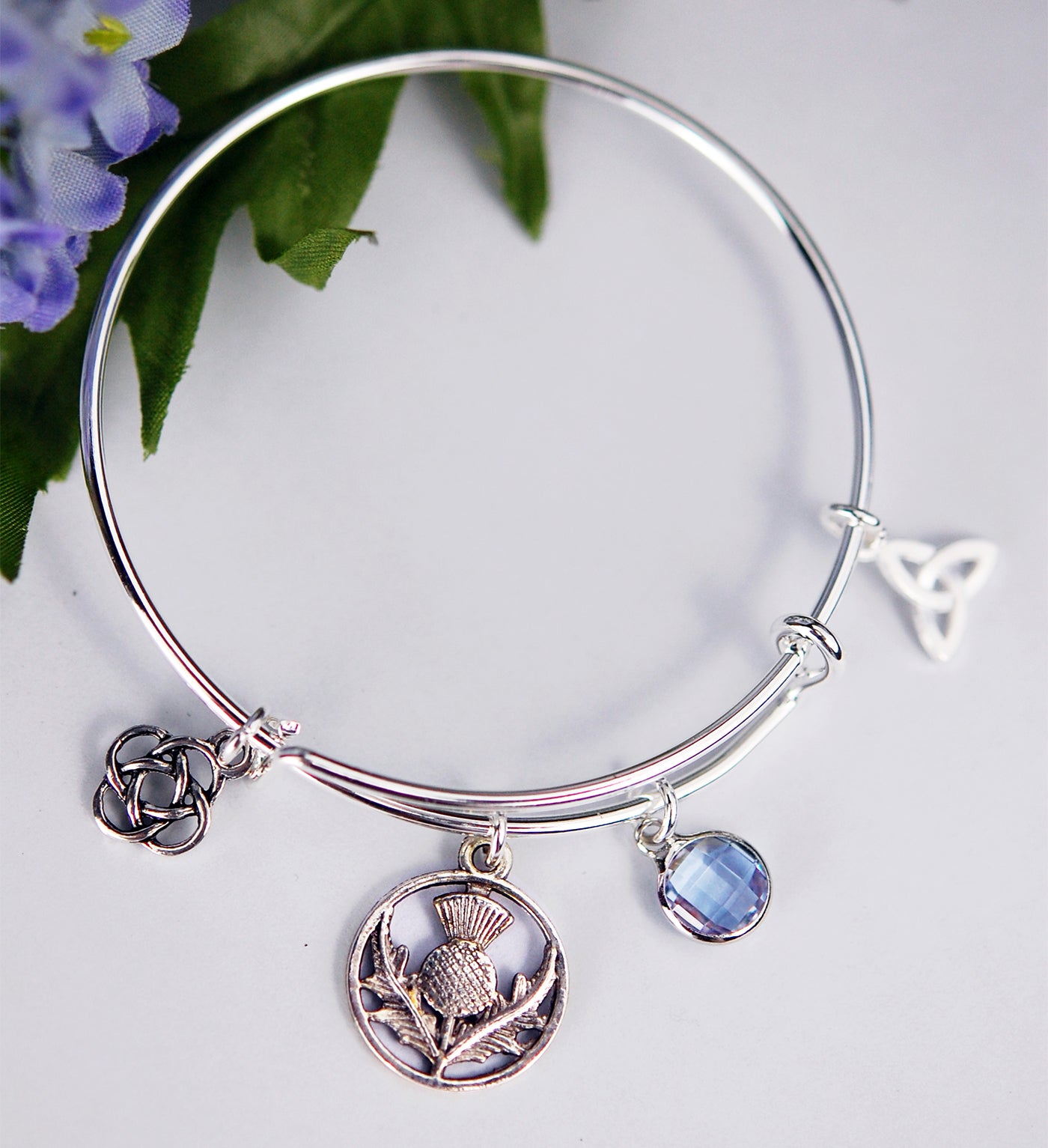 Girl's Scottish Thistle Bracelet