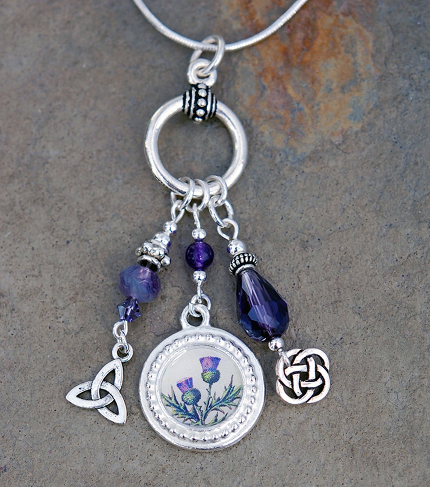 Celtic Legend of the Scottish Thistle Pendant