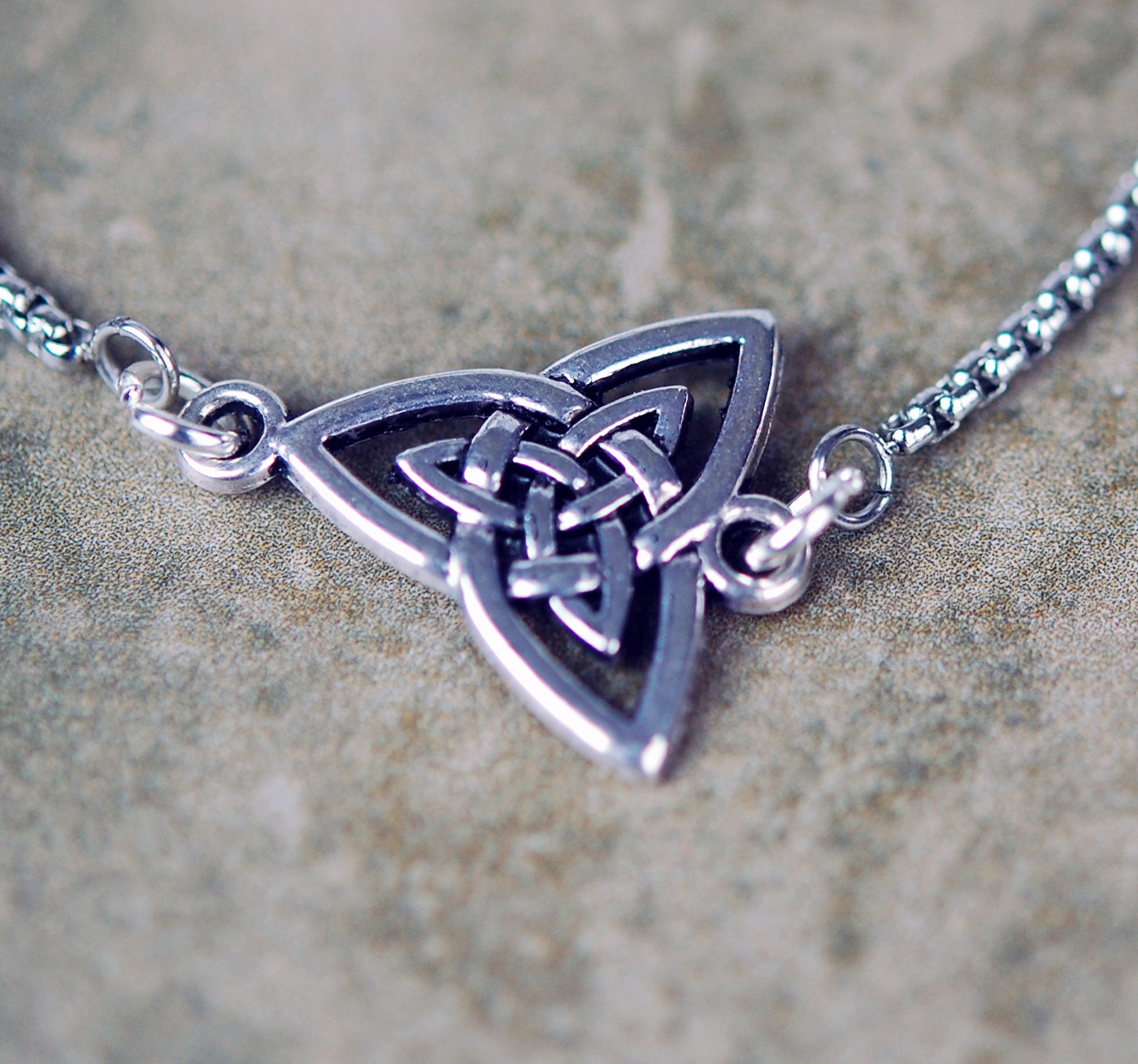 Celtic Trinity Knot Slide Bracelet