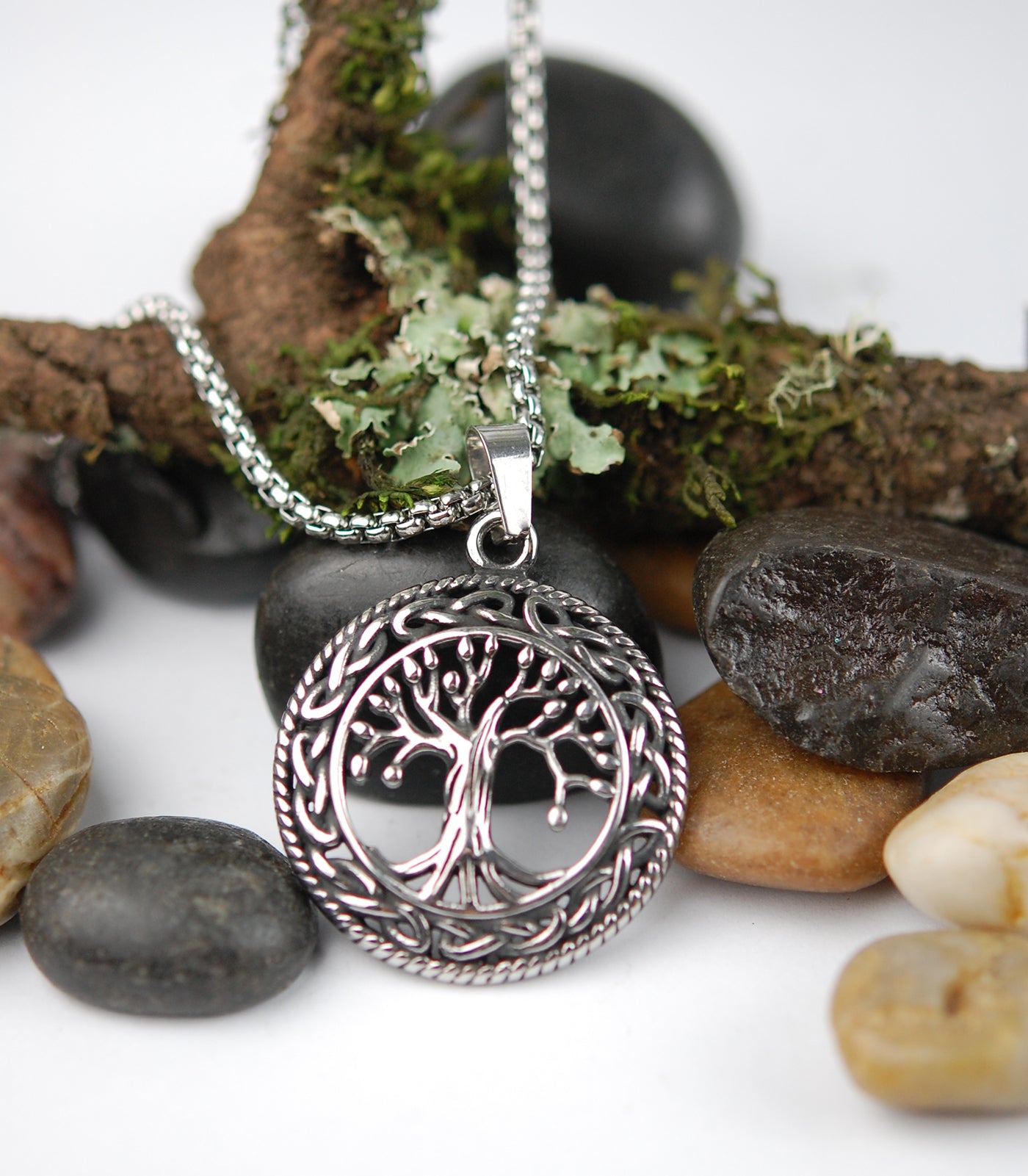 Stainless Steel Celtic Tree of Life Pendant