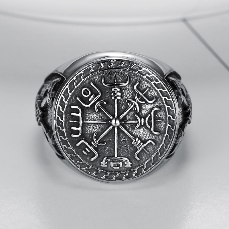 Vegvisir - Viking Compass Ring