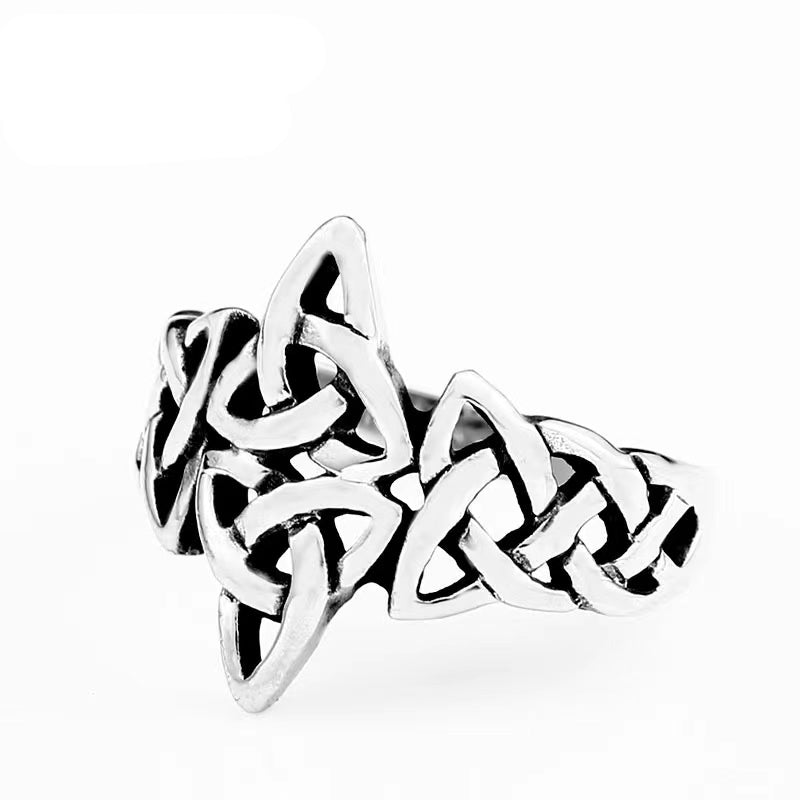 Open Double Tri Knot Ring