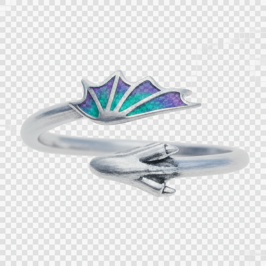 Baby Dragon Ring in Sterling Silver