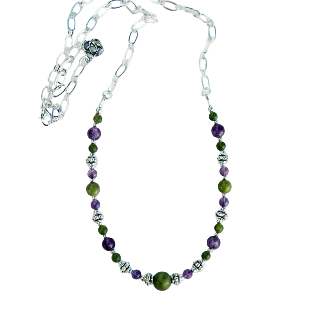 Connemara and Amethyst Necklace