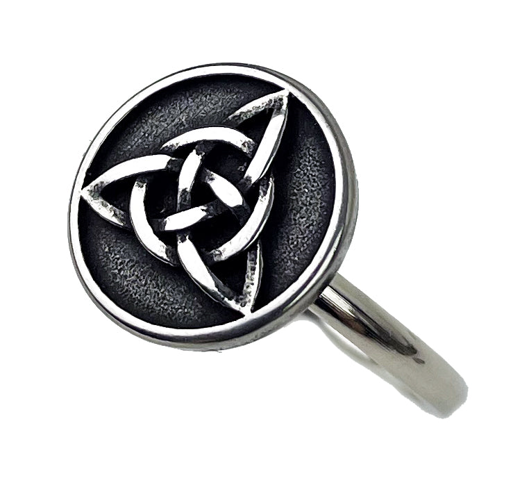 Trinity Knot within Circle women's Ring