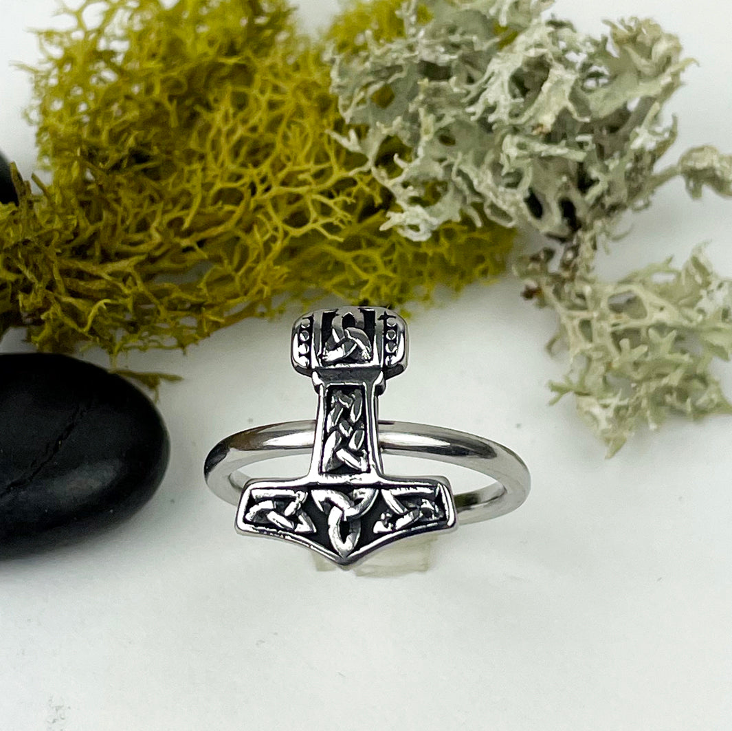 Woman's Thor's Hammer Ring