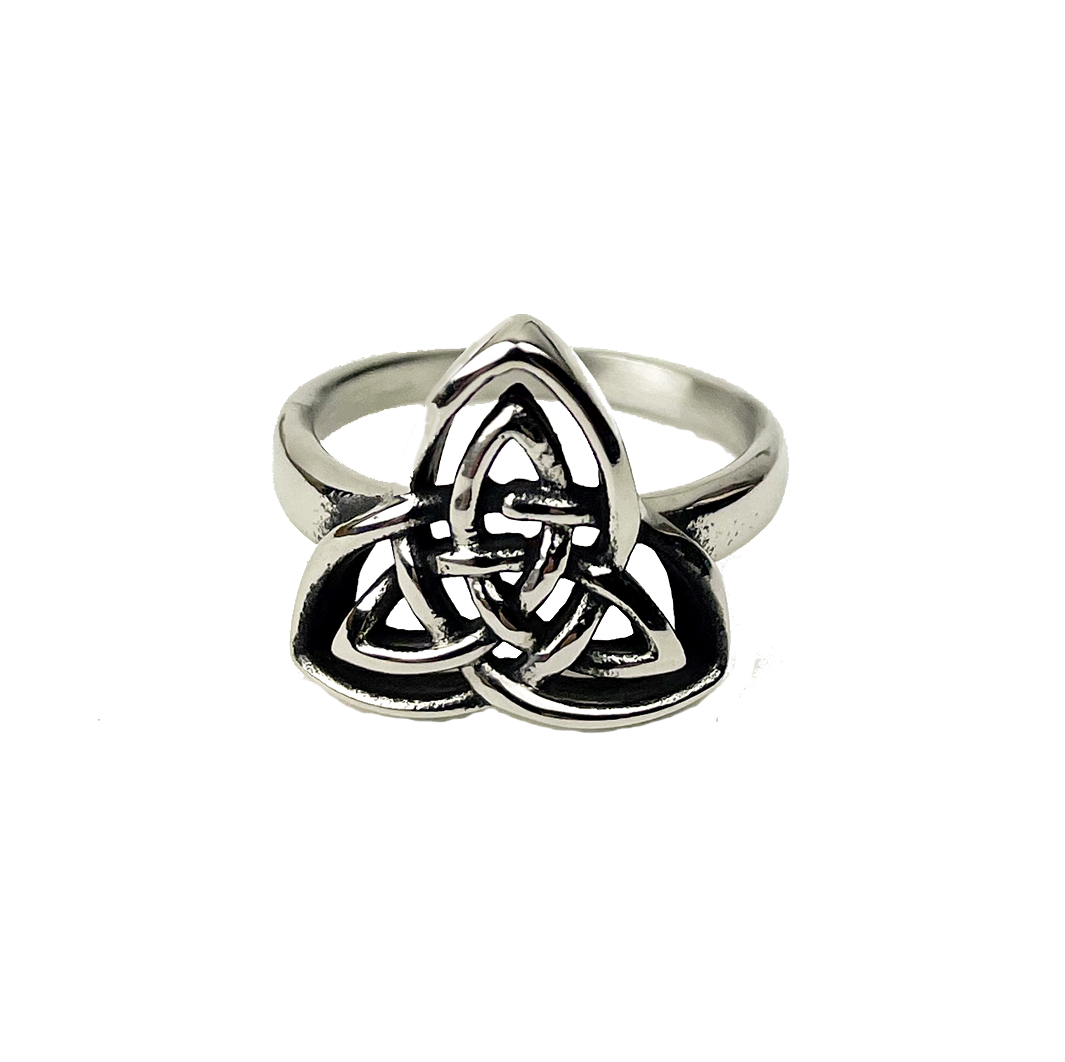 Woman's Double Trinity Triknot Ring