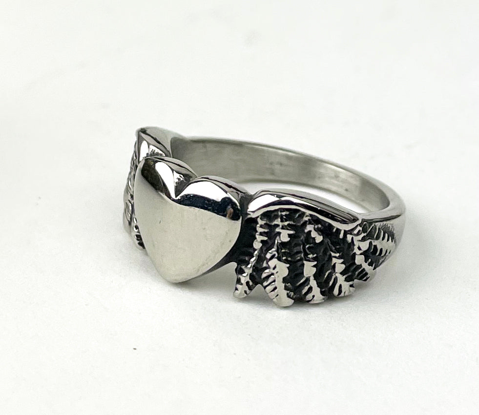 Winged Heart Ring