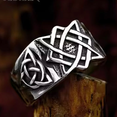 Celtic Knot Stainless Steel Men's Ring
