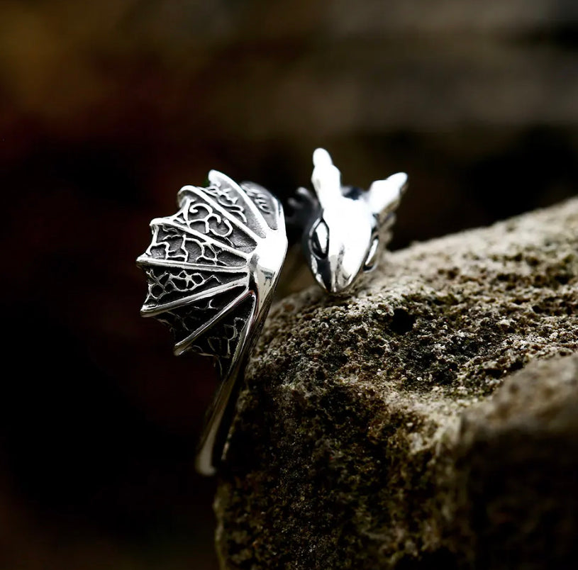 Sleeping Baby Dragon Ring