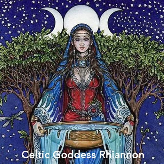 Celtic Moon Goddess Rhiannon Ring