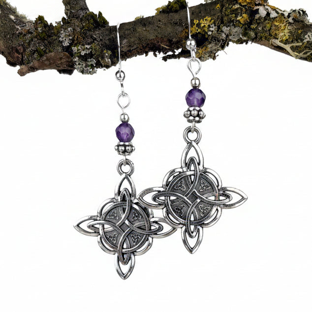 Wise Woman Celtic Witches Knot with Amethyst