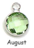 Birthstone Crystal and Celtic Knot Pendant