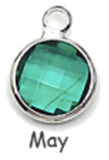 Birthstone Crystal and Celtic Knot Pendant