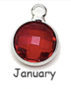 Birthstone Crystal and Celtic Knot Pendant