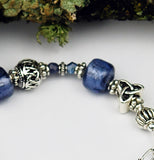 Celtic Symbols Bracelet with Sapphires
