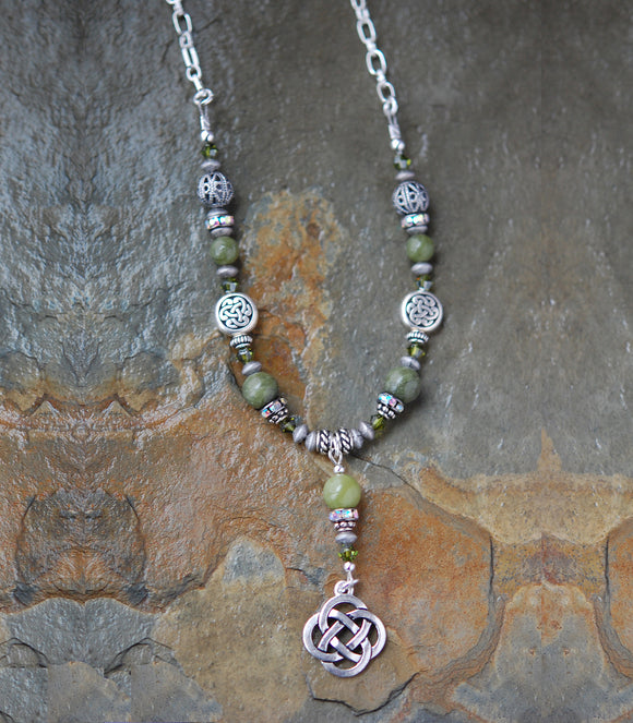 Connemara Marble Beaded Irish Necklace