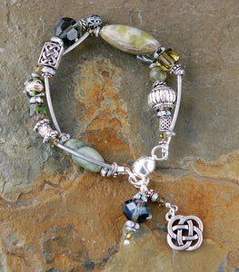 Double-strand Connemara Marble Bracelet
