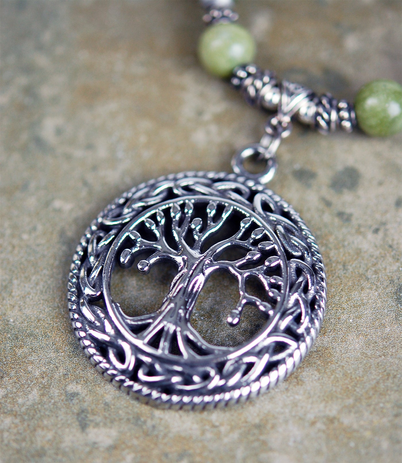 Connemara Marble with Tree of Life Focal