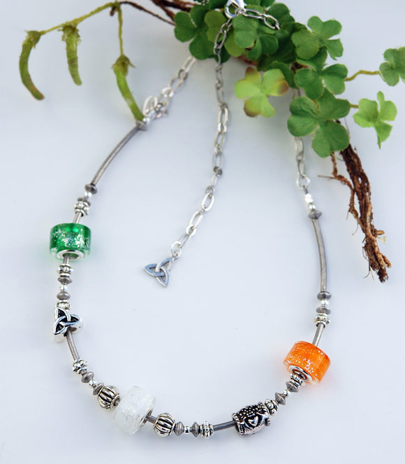 Tricolors of Ireland Necklace