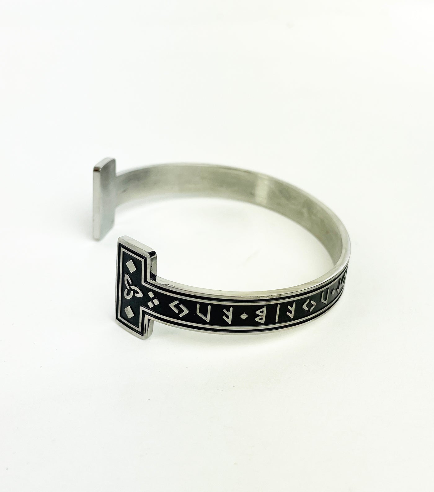 Men's Stainless Steel Celtic Torc Cuff Bracelet