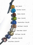 Celtic Triskele Pendant with Lampwork Artisan Beads