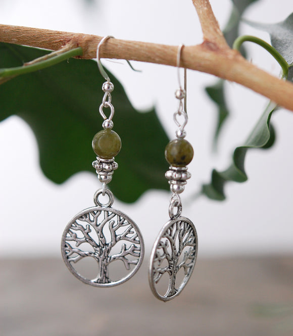 Celtic Tree of Life with Connemara Marble