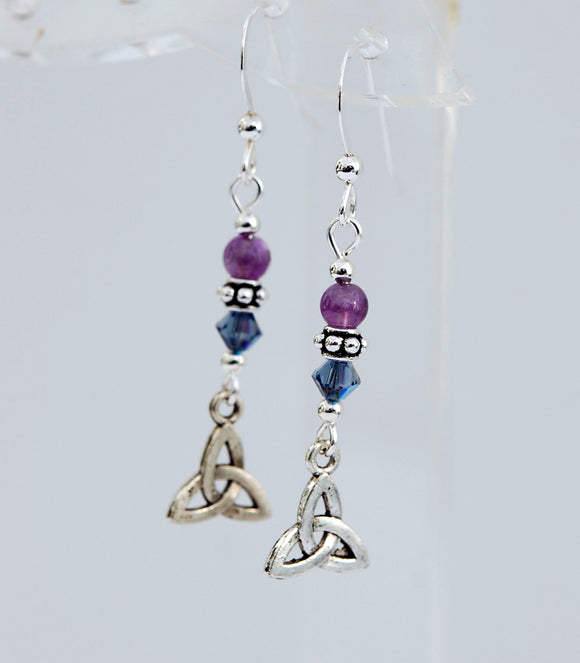 Amethyst with Trinity Knot