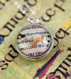 Ancient Kells Manuscript Double-sided Pendant
