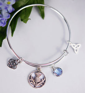 Girl's Scottish Thistle Bracelet