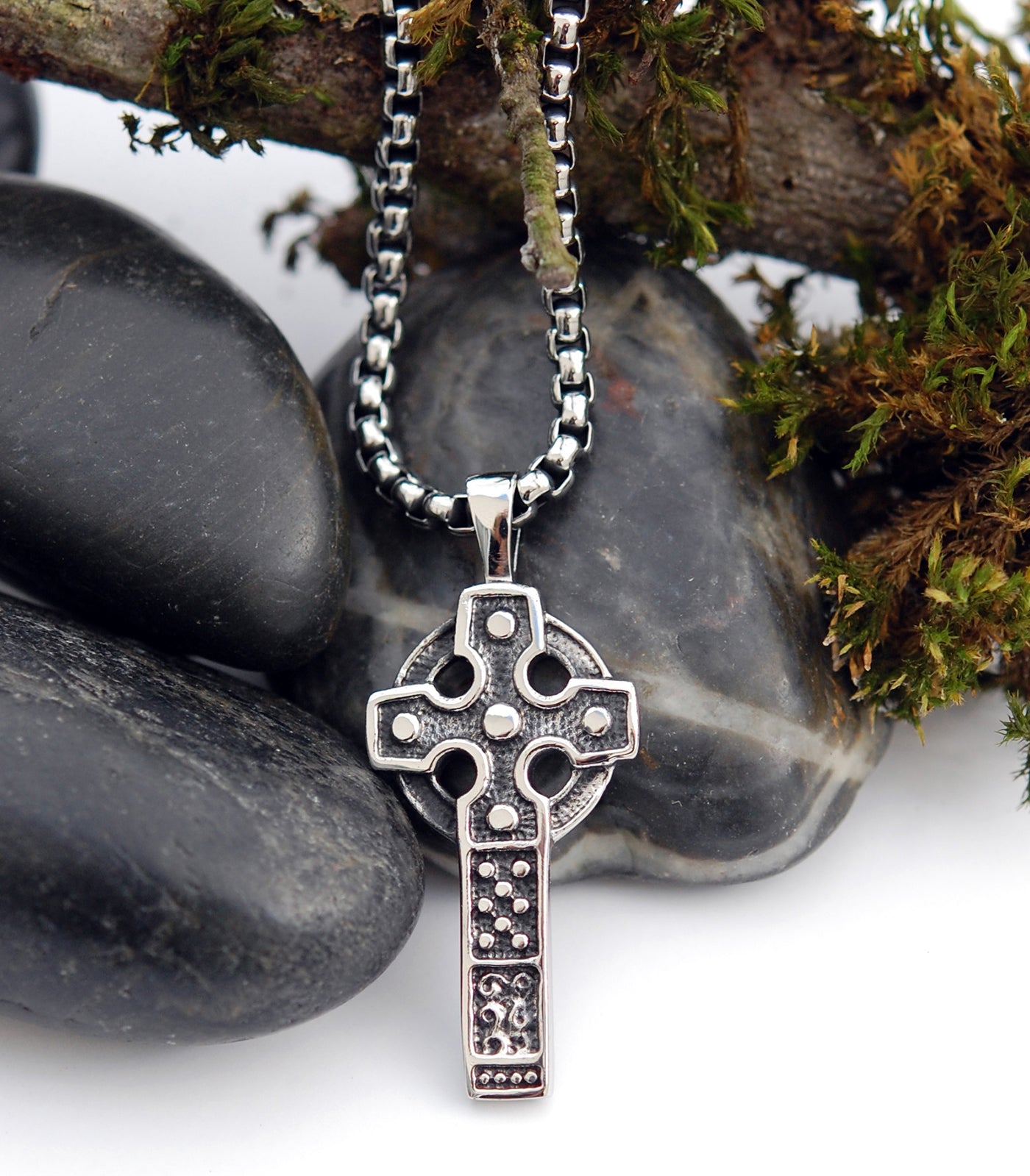 Stainless Steel Celtic Cross Pendant