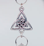 Crystal and Trinity Knot Christmas Ornament