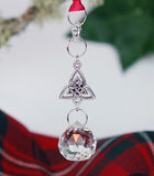 Crystal and Trinity Knot Christmas Ornament