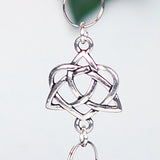 Crystal and Celtic Tri Heart Knot Christmas Ornament